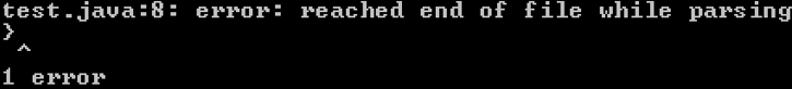 how to fix java Reached end of file while parsing error